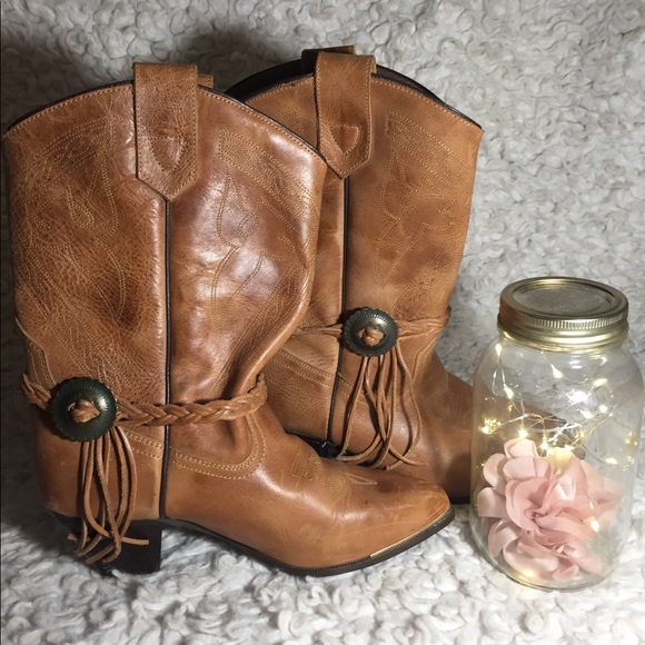 Oak Tree Farms Shoes - 🤠Oak Tree Farms Leather Western Boots Braid🤠
